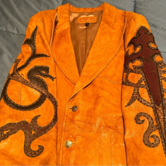 RARE VINTAGE, Stingray Leather & Cross; excellent condition, rarely worn;caramel - Picture 6 of 7